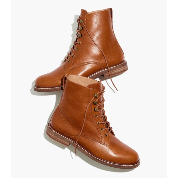 Madewell Shoes - MADEWELL Size 8.5 The Kellie Lace-Up Boot in Dried Maple